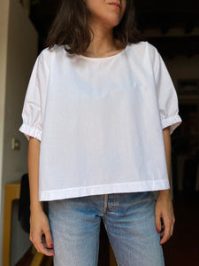 Blusa oversize bianca