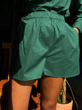 Pantaloncino verde bottiglia