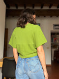 Maglia crop verde pistacchio