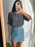 Camicia di seta pois