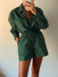 Pantaloncino verde bottiglia