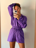Pantaloncino viola