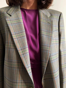 Blazer principe di Galles multicolor