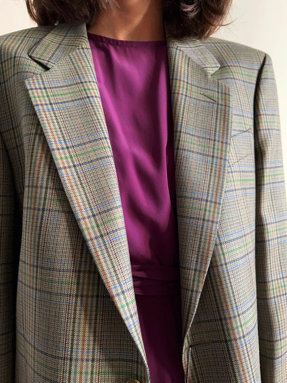 Blazer principe di Galles multicolor