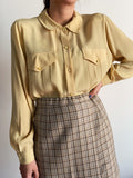 Camicia giallina di seta