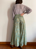 Maxi panta palazzo indiano verde acqua