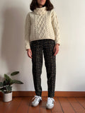 Pantalone di velluto fantasia cravatta