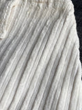 Completo di velluto bianco