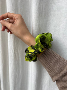 Scrunchie cocco verde