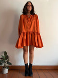 Chemisier ampio corto arancione