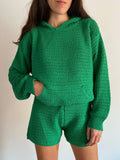 Felpa crochet verde