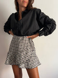 PRE ORDINE • Gonna corta tweed triangoli