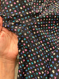 Abito di seta mini fantasia multicolor
