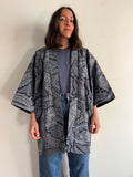 Kimono denim paisley