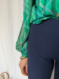 Pantaloni ampi blu