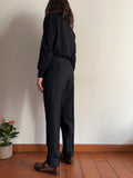 Pantalone di lana nero