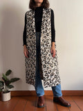 Gilet lungo animalier