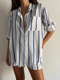 PRE ORDINE • Camicia bianca righe blu