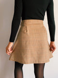 PRE ORDINE • Gonna a portafoglio beige principe di Galles