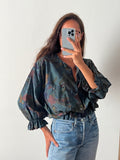 Camicia Gilbi fantasia ottanio