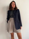 Bermuda con pince beige