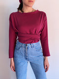 PRE ORDINE • Wrap top violetto