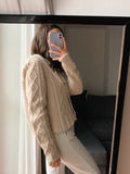 Cardigan panna fatto a mano
