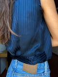 PRE ORDINE • Camicia Abbraccio pura seta blu