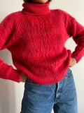 PRE ORDINE • Maglione mohair crop fragola