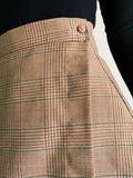 PRE ORDINE • Gonna a portafoglio beige principe di Galles
