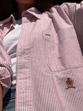 Camicia Tommy Hilfiger righine rosa