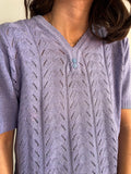 Maglia glicine traforata