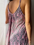 Top indiano grigio e rosa