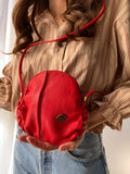 Borsa rossa tonda