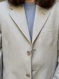 Blazer maschile beige tipo pied de poule