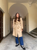 Trench classico con cintura