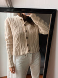 Cardigan panna fatto a mano