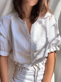 Camicia Gilbi bianca di lino