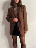 Blazer maschile tweed mattone