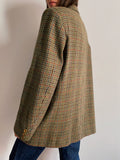 Blazer maschile pied de poule multicolor