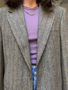 Blazer maschile quasi gessato