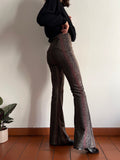 PRE ORDINE • Pantalone a zampa luccicante multicolor