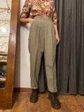 Pantaloni taglio maschile menta