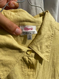Camicia di lino giallo limone
