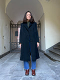 Cappotto nero sartoriale