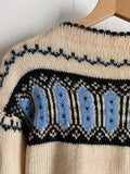 Maglione panna con maniche a sbuffo