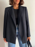 Blazer blu con cintura