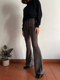 PRE ORDINE • Pantalone a zampa luccicante multicolor