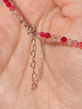 Collana perline rosa