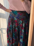 Gonna pantalone fantasia turchese